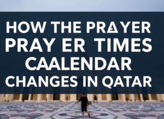 Wie sich der Gebetszeiten-Kalender in Katar verändert How the Prayer Times Calendar Changes in Qatar